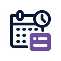 agenda dual tone icon. Sleek and modern icon for websites and mobile apps. vector