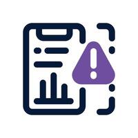 alert dual tone icon. Sleek and modern icon for websites and mobile apps. vector