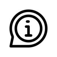 info line icon. Clean and minimalist icon for websites and mobile apps. vector