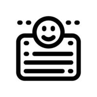 testimonial line icon. Clean and minimalist icon for websites and mobile apps. vector