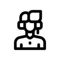 customer service line icon. Clean and minimalist icon for websites, mobile apps, presentations, and logos. Fully scalable and customizable for any project. vector