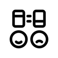 experience level line icon. Clean and minimalist icon for websites and mobile apps. vector