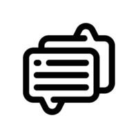 conversation line icon. Clean and minimalist icon for websites, mobile apps, presentations, and logos. Fully scalable and customizable for any project. vector