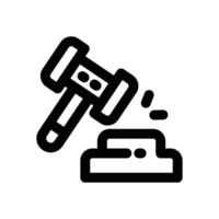 legal line icon. Clean and minimalist icon for websites, mobile apps, presentations, and logos. Fully scalable and customizable for any project. vector