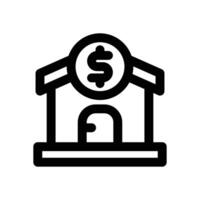property line icon. Clean and minimalist icon for websites and mobile apps. vector