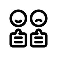 vote line icon. Clean and minimalist icon for websites and mobile apps. vector