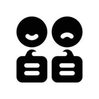 vote glyph icon. Strong and solid icon for websites, mobile interfaces, presentations, and visual branding. High quality and easy to edit. vector