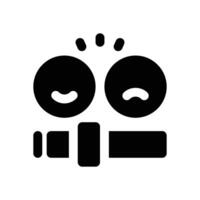 customer experience glyph icon. Strong and solid icon for websites, mobile interfaces, presentations, and visual branding. High quality and easy to edit. vector