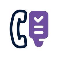 phone survey duotone icon. Sleek and modern icon for websites, mobile apps, marketing materials, and corporate design. Fully scalable and ready to use. vector