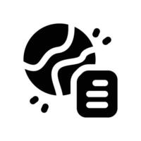 global survey glyph icon. Strong and solid icon for websites, mobile interfaces, presentations, and visual branding. High quality and easy to edit. vector