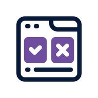 online survey duotone icon. Sleek and modern icon for websites, mobile apps, marketing materials, and corporate design. Fully scalable and ready to use. vector