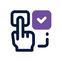 choice duotone icon. Sleek and modern icon for websites, mobile apps, marketing materials, and corporate design. Fully scalable and ready to use. vector