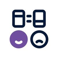 experience level dual tone icon. Sleek and modern icon for websites and mobile apps. vector