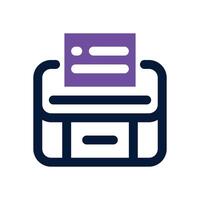 polling dual tone icon. Sleek and modern icon for websites and mobile apps. vector
