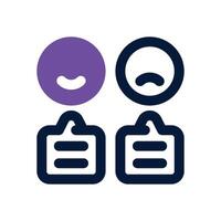 vote dual tone icon. Sleek and modern icon for websites and mobile apps. vector