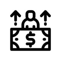superannuation line icon. Clean and minimalist icon for websites and mobile apps. vector