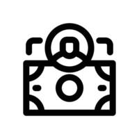 allowance line icon. Clean and minimalist icon for websites and mobile apps. vector