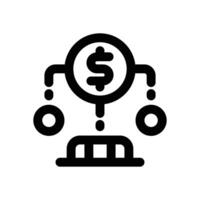 capital line icon. Clean and minimalist icon for websites and mobile apps. vector
