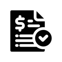 control agreement glyph icon. Strong and solid icon for websites and mobile apps. vector