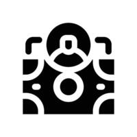 allowance glyph icon. Strong and solid icon for websites and mobile apps. vector