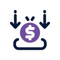 deposit duotone icon. Sleek and modern icon for websites, mobile apps, marketing materials, and corporate design. Fully scalable and ready to use. vector