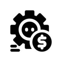 compensation glyph icon. Strong and solid icon for websites, mobile interfaces, presentations, and visual branding. High quality and easy to edit. vector