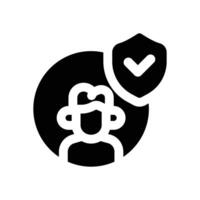 private glyph icon. Strong and solid icon for websites, mobile interfaces, presentations, and visual branding. High quality and easy to edit. vector