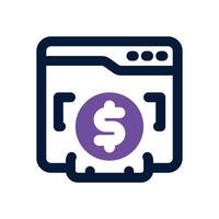 income duotone icon. Sleek and modern icon for websites, mobile apps, marketing materials, and corporate design. Fully scalable and ready to use. vector