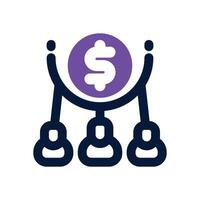 contribution duotone icon. Sleek and modern icon for websites, mobile apps, marketing materials, and corporate design. Fully scalable and ready to use. vector