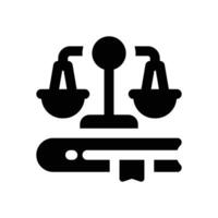 legal glyph icon. Strong and solid icon for websites, mobile interfaces, presentations, and visual branding. High quality and easy to edit. vector