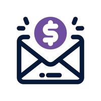 salary duotone icon. Sleek and modern icon for websites, mobile apps, marketing materials, and corporate design. Fully scalable and ready to use. vector