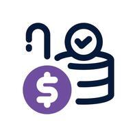 pension duotone icon. Sleek and modern icon for websites, mobile apps, marketing materials, and corporate design. Fully scalable and ready to use. vector