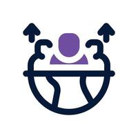 population duotone icon. Sleek and modern icon for websites, mobile apps, marketing materials, and corporate design. Fully scalable and ready to use. vector