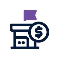 welfare dual tone icon. Sleek and modern icon for websites and mobile apps. vector