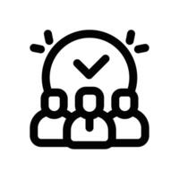 staff line icon. Clean and minimalist icon for websites, mobile apps, presentations, and logos. Fully scalable and customizable for any project. vector