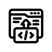 deployment line icon. Clean and minimalist icon for websites and mobile apps. vector