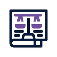 balance sheet dual tone icon. Sleek and modern icon for websites and mobile apps. vector
