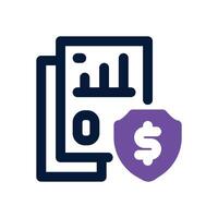 liability dual tone icon. Sleek and modern icon for websites and mobile apps. vector