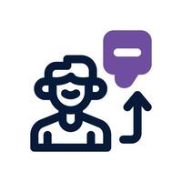 financial advisor duotone icon. Sleek and modern icon for websites, mobile apps, marketing materials, and corporate design. Fully scalable and ready to use. vector