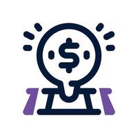 position dual tone icon. Sleek and modern icon for websites and mobile apps. vector
