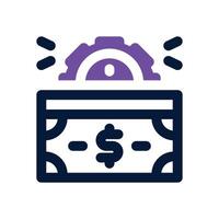cash management duotone icon. Sleek and modern icon for websites, mobile apps, marketing materials, and corporate design. Fully scalable and ready to use. vector