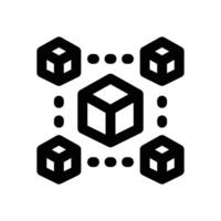 decentralized line icon. Clean and minimalist icon for websites, mobile apps, presentations, and logos. Fully scalable and customizable for any project. vector