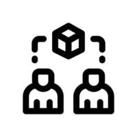 peer to peer line icon. Clean and minimalist icon for websites and mobile apps. vector