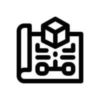 scrypt line icon. Clean and minimalist icon for websites and mobile apps. vector