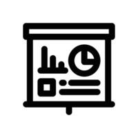 business presentation line icon. Clean and minimalist icon for websites and mobile apps. vector