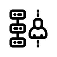 action plan line icon. Clean and minimalist icon for websites and mobile apps. vector