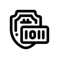 protect line icon. Clean and minimalist icon for websites and mobile apps. vector