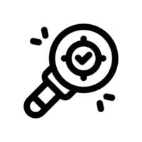 scope line icon. Clean and minimalist icon for websites, mobile apps, presentations, and logos. Fully scalable and customizable for any project. vector