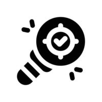 scope glyph icon. Strong and solid icon for websites, mobile interfaces, presentations, and visual branding. High quality and easy to edit. vector