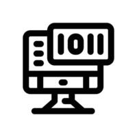 computer code line icon. Clean and minimalist icon for websites, mobile apps, presentations, and logos. Fully scalable and customizable for any project. vector